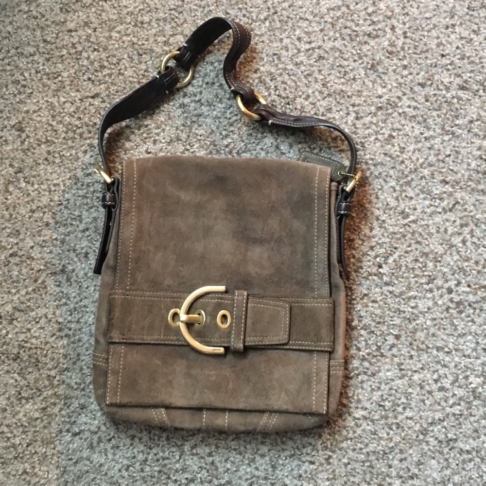 Authentic EUC Coach Suede Purse
